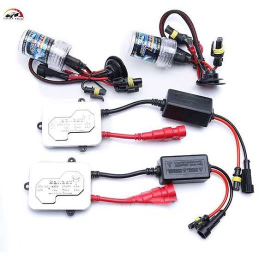 لامپ زنون ۵۵ وات برند HID (دوعدد لامپ/دوعدد ترانس)